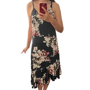 Zara floral midi dress